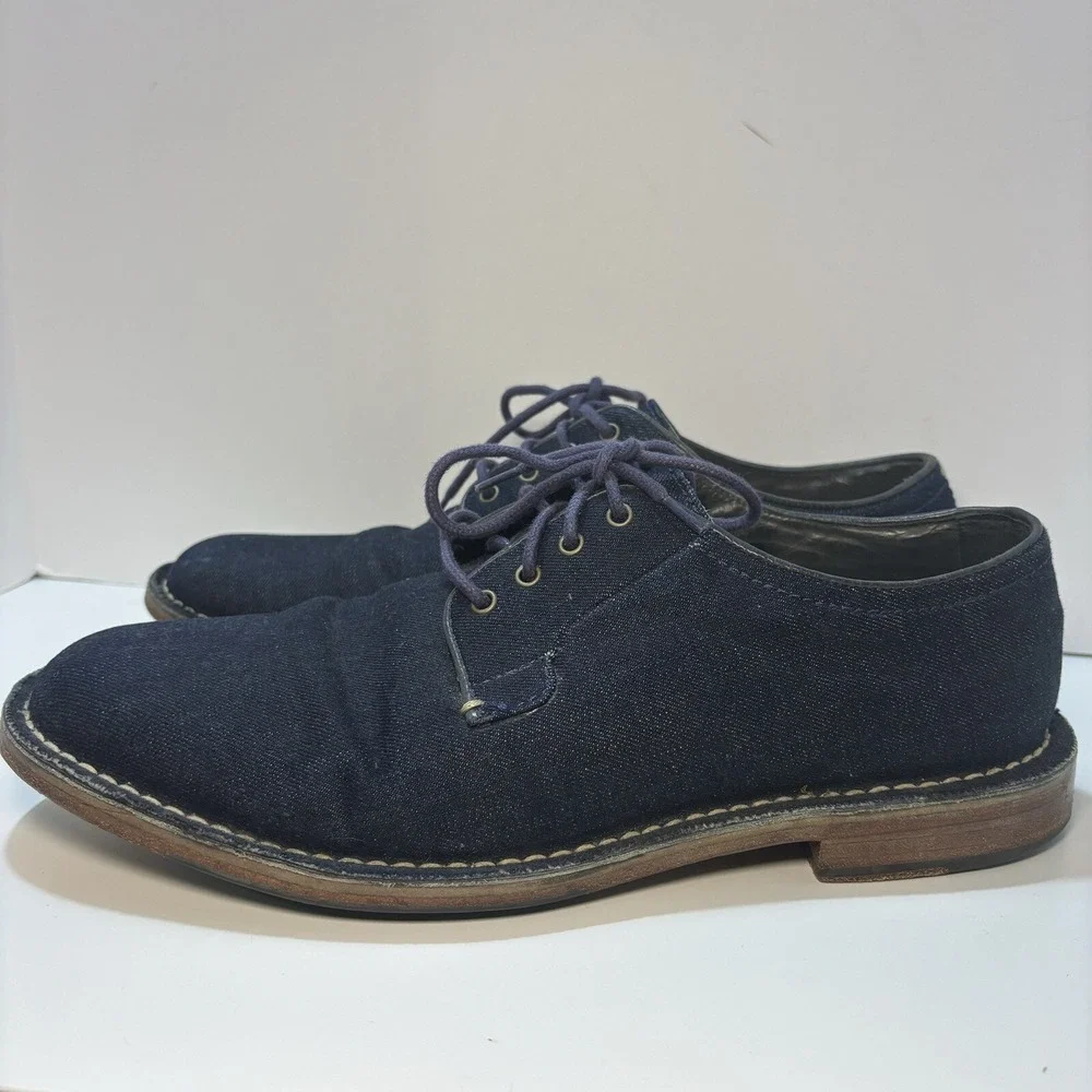 Cole Haan Grand OS Mens Oxfords Shoes Navy Blue Lace Up‎ Round Toe Low Top